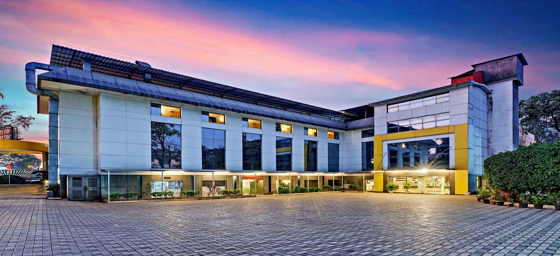 Rooftop dining at Krushnai Resort in the evening